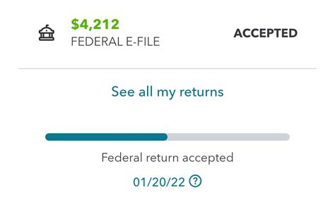 My federal refund was accepted 2/10/2021and it says still ...